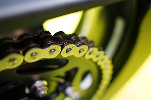Close-up Motorcycle chain