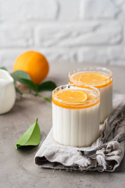 istock Dessert panna cotta with lemon 1492567395