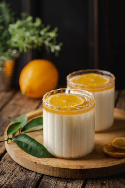 istock Dessert panna cotta with lemon 1492567424