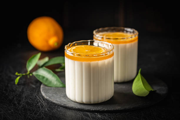 istock Dessert panna cotta with lemon 1492567460