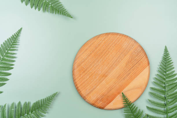 istock Top view of wooden podium 1492567535