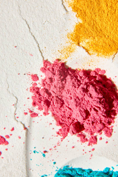 istock Abstract, minimalistic design for wallpapers, backgrounds. Pastel colored sand with colorful powder 1492570576