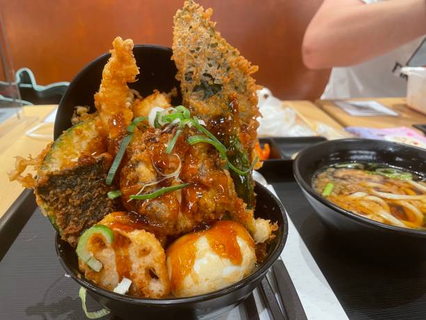istock Japanese style fried food. 1492571251
