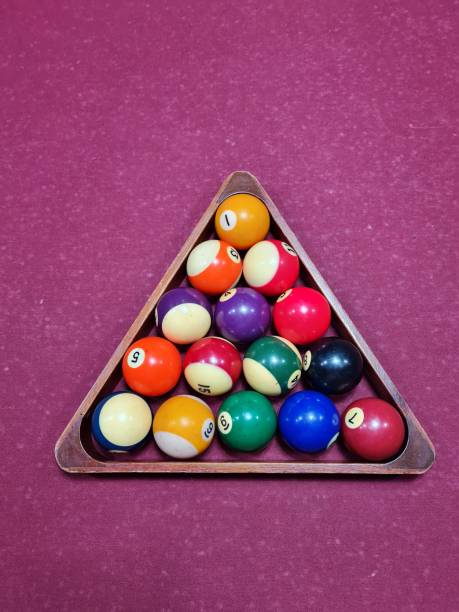 istock A high angle shoot of a multicolored pool ball with a triangle 1492574176