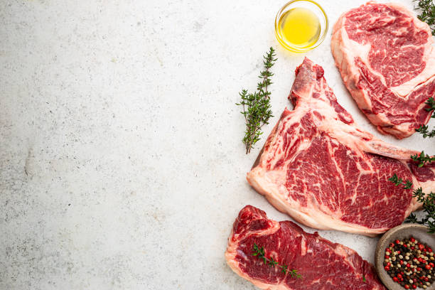 istock Variety of Raw Meat Steaks 1492575291