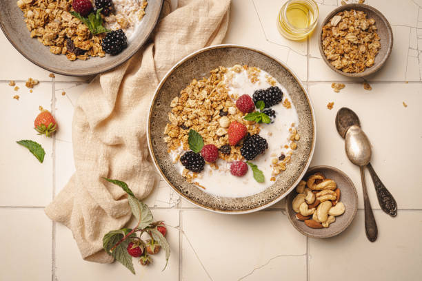 istock Bowl of homemade granola 1492577641