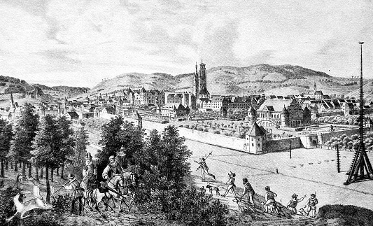 シュトゥットガルトルストハウスとルストガルテン1589年 1890~1899年のベクターアート素材や画像を多数ご用意 1890