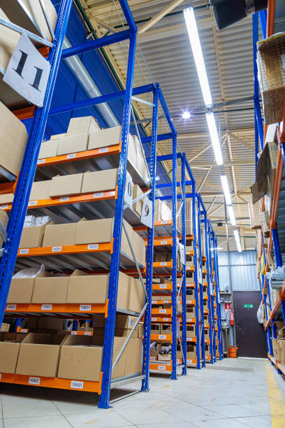 istock High racks in the warehouse of goods. 1492584810