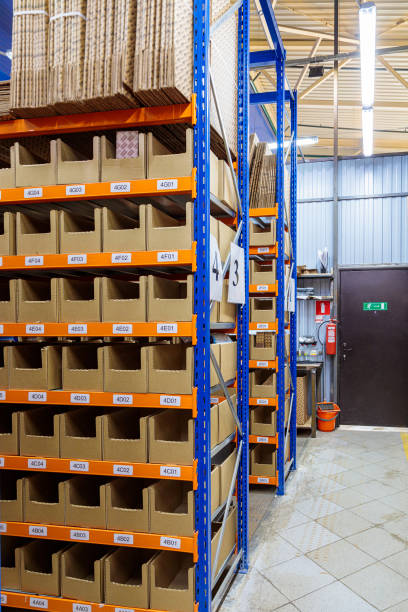 istock High racks in the warehouse of goods. 1492584898