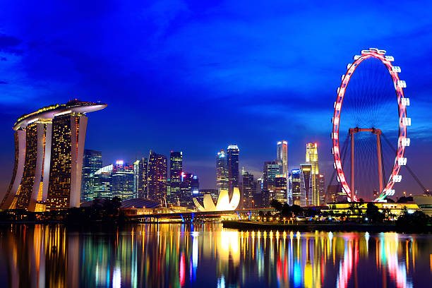 istock Singapore city skyline at night 149258651