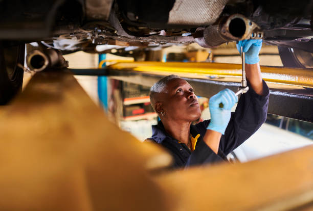 female car mechanic