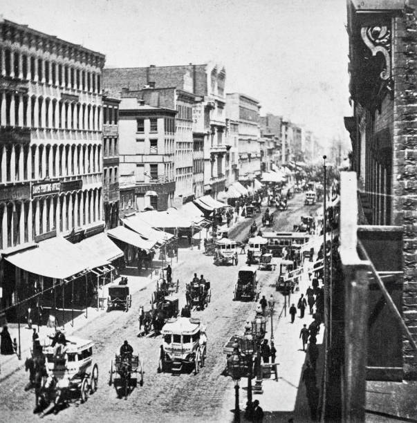 istock New York City, Broadway, north from Houston street, 1866 1492591578
