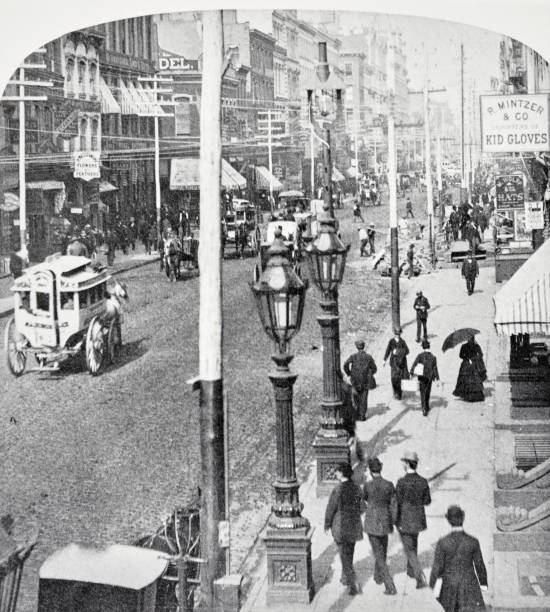 istock New York City, Broadway, between Prince and Houston street, 1880 1492594282