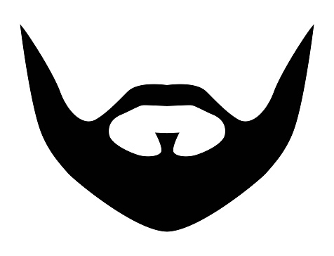 Corporate Beard style men illustration Facial hair mustache. Vector black male Fashion template flat barber collection set. Stylish hairstyle isolated outline on white background.