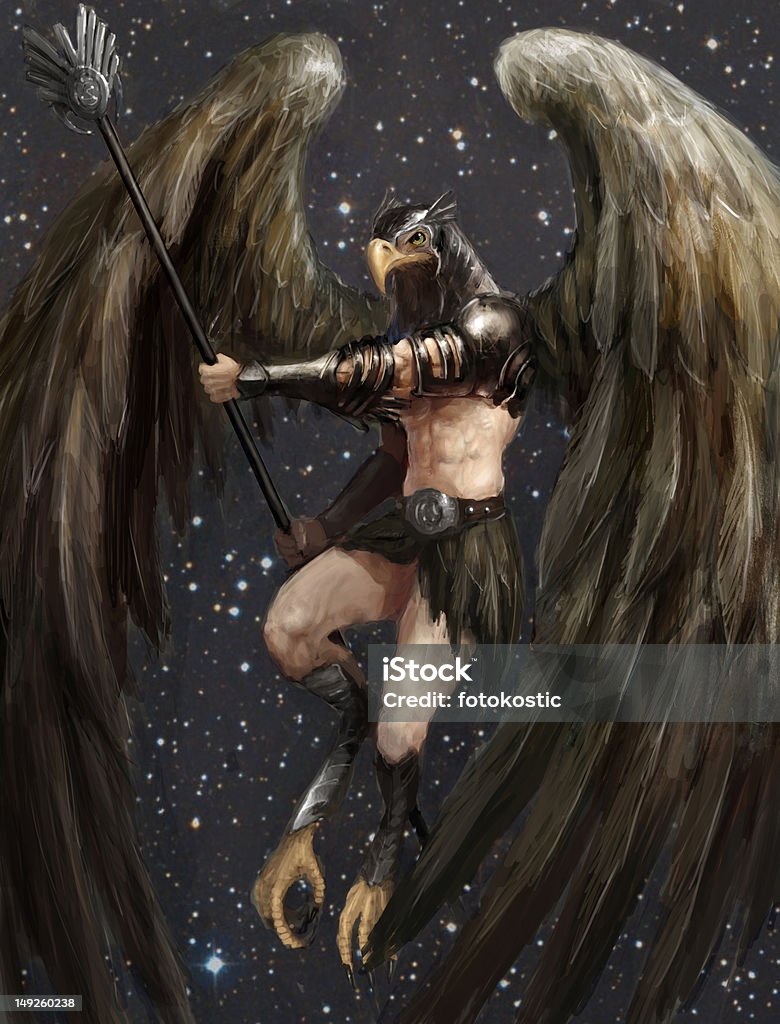 eagle człowiek - Zbiór ilustracji royalty-free (Amon)