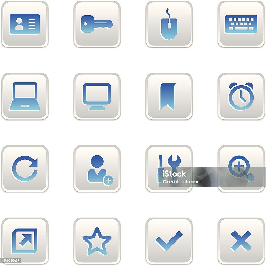 Zestaw ikon Web przycisk - Grafika wektorowa royalty-free (Biznes)