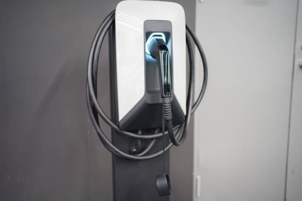istock Electric vehicle charging pile 1492604730