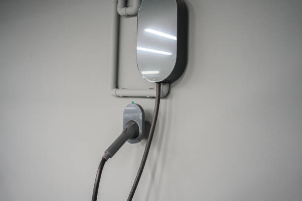 istock Electric vehicle charging pile 1492604869