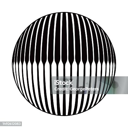 istock 3D Ball with stripes 1492612083
