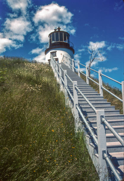 Owls Head State Park Maine - Lighthouse & Stairs - 2006