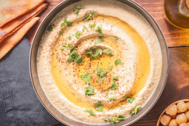 istock Traditional Creamy Hummus Dip 1492613914