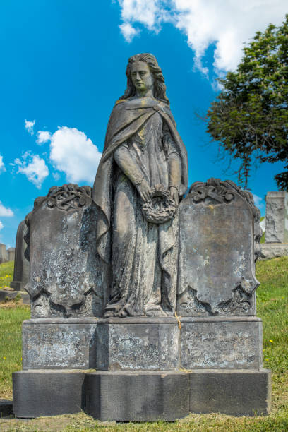 istock Full Body Statue on Tombstone From 1800s 1492625315