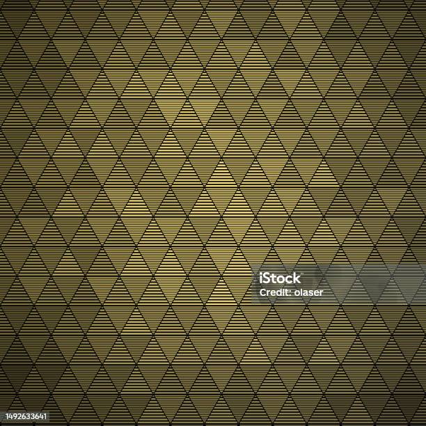 Reflective Triangle Pattern Equally Sized Triangles Striped Pattern With Golden 3d Reflection ...
