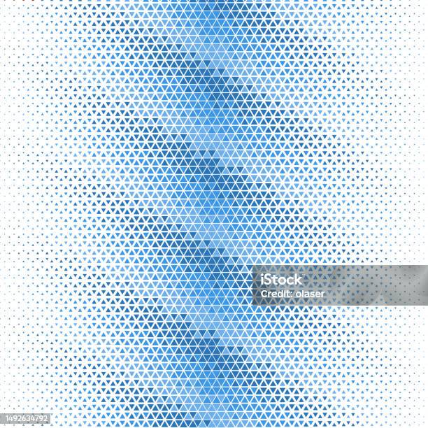 Blue Light Blue Triangles Pattern Horizontal Size Gradient Stock ...