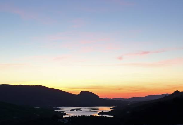 istock view over Zahara de la Sierra reservoir at sunset 1492638219