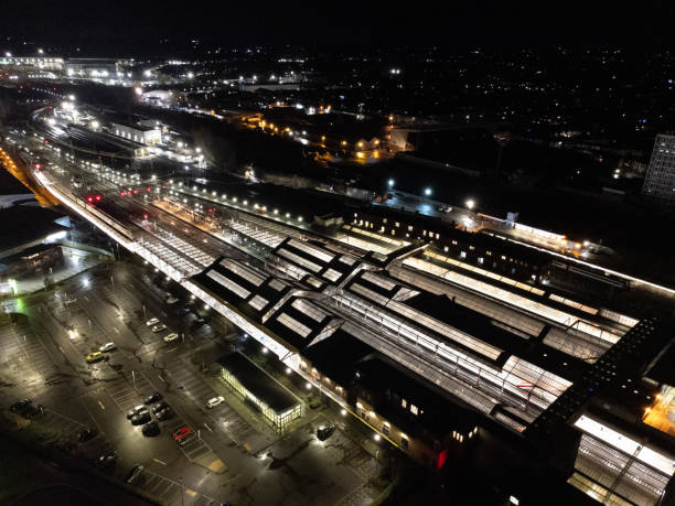 istock Aerial Image Of Crewe Railway Station 1492638685