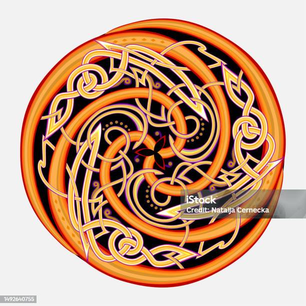Triskle Ancient Celtic Symbol Triple Trickle Spiral Ornament Celtic Knot ...