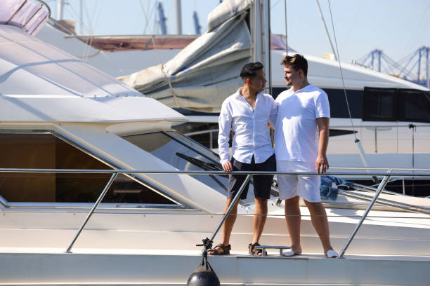 istock Gay couple at seaside 1492643472