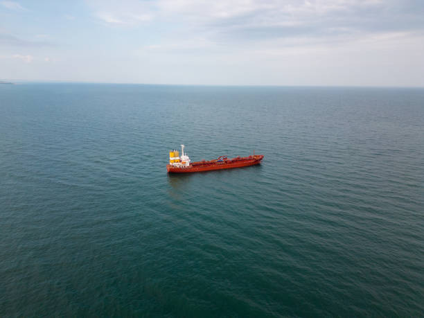istock Aerial view of Large general cargo ship bulk carrier 1492651369