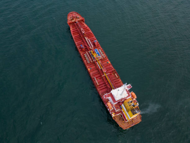 istock Aerial view of Large general cargo ship bulk carrier 1492651391