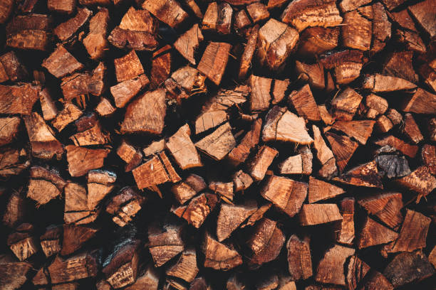 istock Pile of firewood texture abstract background 1492655150