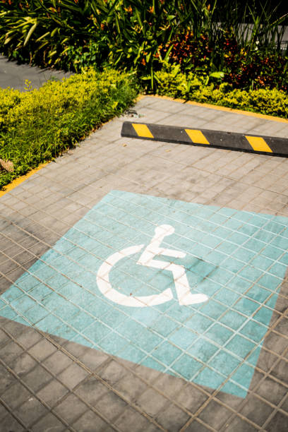 istock Parking space for wheelchair people 1492656623