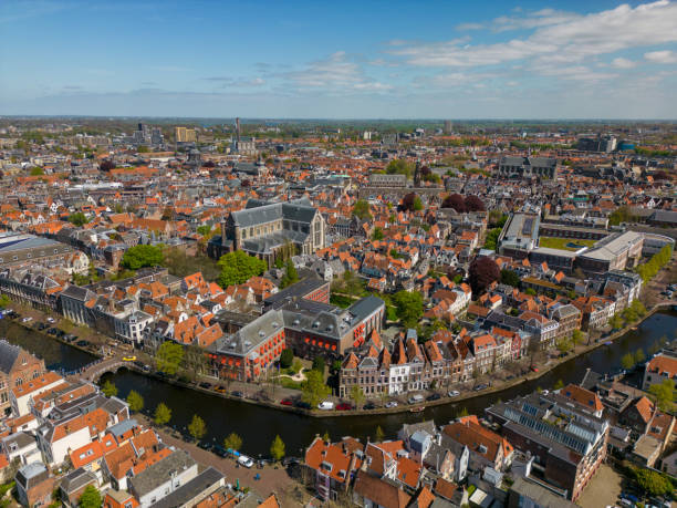 City of Leiden by drone