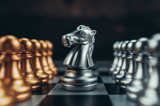 istock chess piece on chess board game for ideas, challenge, leadership, strategy, business, success or abstract concept. 1492662201