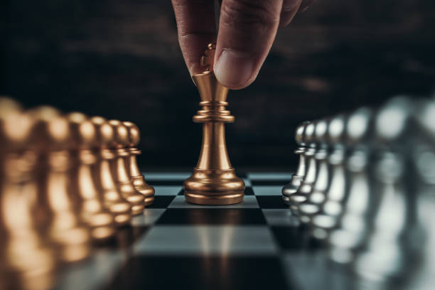 istock chess piece on chess board game for ideas, challenge, leadership, strategy, business, success or abstract concept. 1492662224