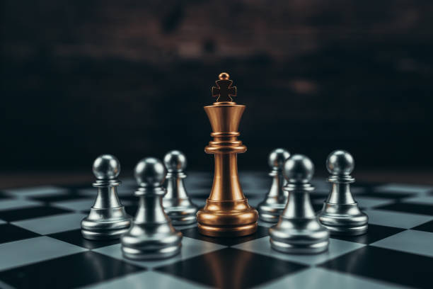 istock chess piece on chess board game for ideas, challenge, leadership, strategy, business, success or abstract concept. 1492663428