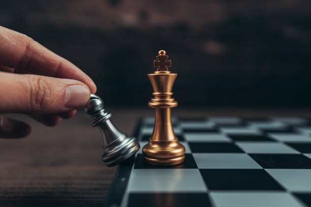istock chess piece on chess board game for ideas, challenge, leadership, strategy, business, success or abstract concept. 1492663646
