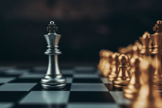 istock chess piece on chess board game for ideas, challenge, leadership, strategy, business, success or abstract concept. 1492663809