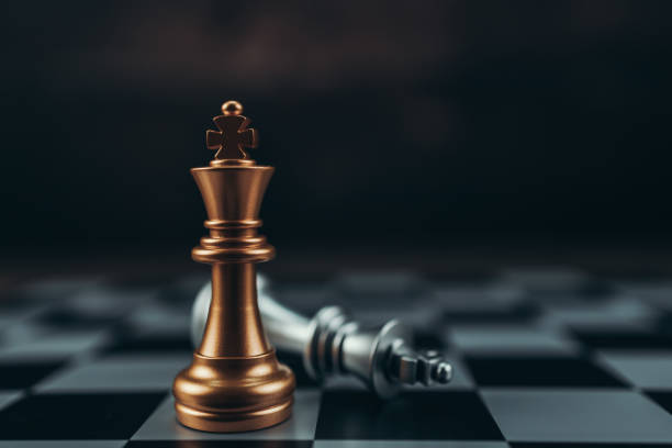 istock chess piece on chess board game for ideas, challenge, leadership, strategy, business, success or abstract concept. 1492664183