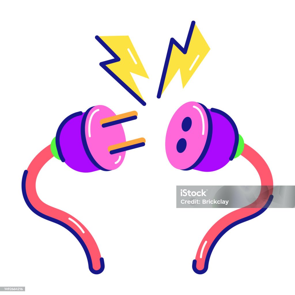Power Plug Animation Electrical Connector Stock Illustration - Download Image Now - Electric ...