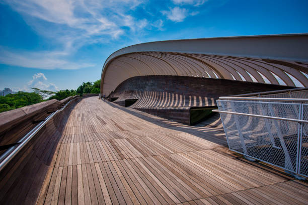 istock Henderson wave bridge on blue sky background at daytime in Singapore. 1492667982