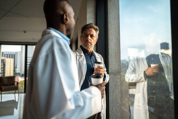istock Doctors talking in the hospital 1492668117