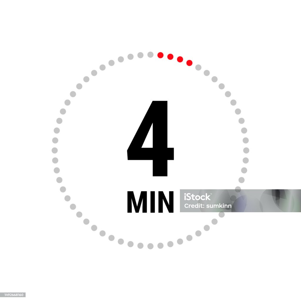 4 Timer Isolated Illustration With Timer Stock Illustration - Download Image ...