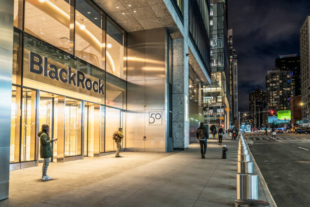 BlackRock HQ in New York City stock photo