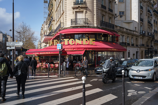 La Rotonde, the famous cafe in Montparnasse, Paris, France. March 24, 2023.