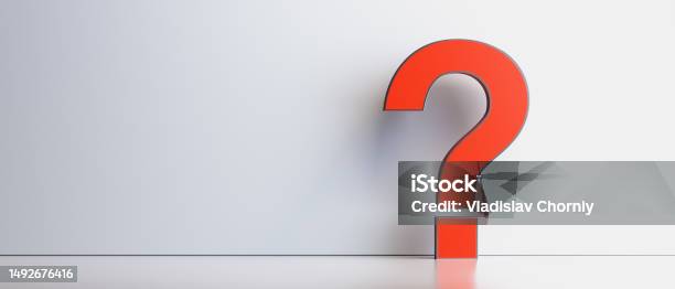 Questions Copy Left Red Question Mark On White Background With Empty Copy Space On Left ...